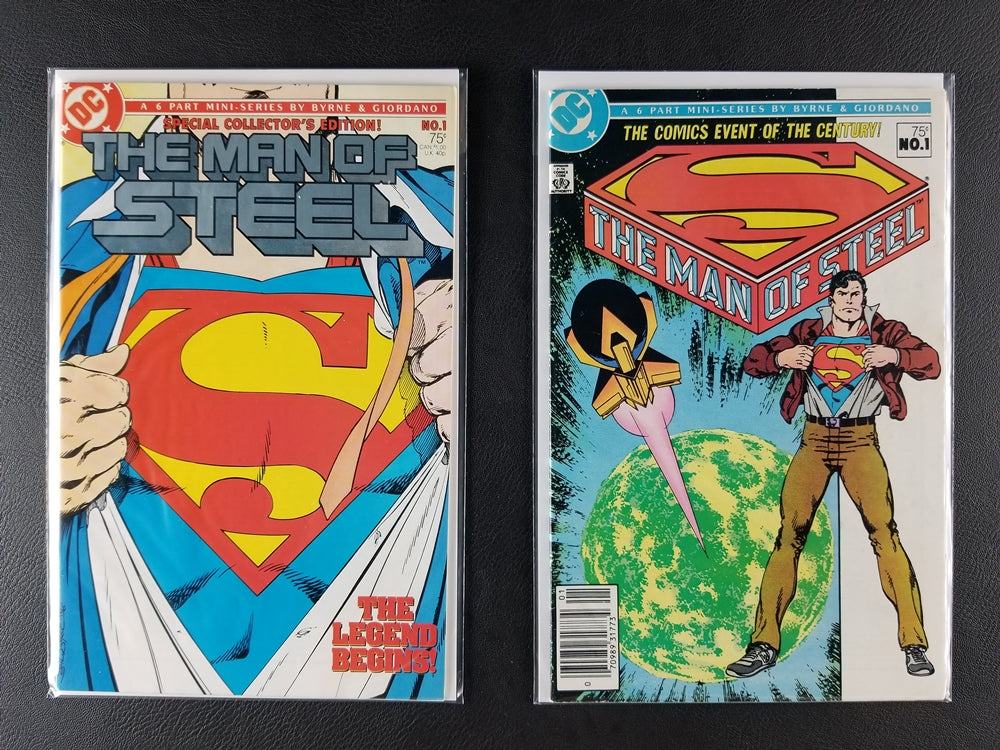 The Man of Steel #1A, 1B, 2, 3, 4, 5, 6 Set (DC, 1986)