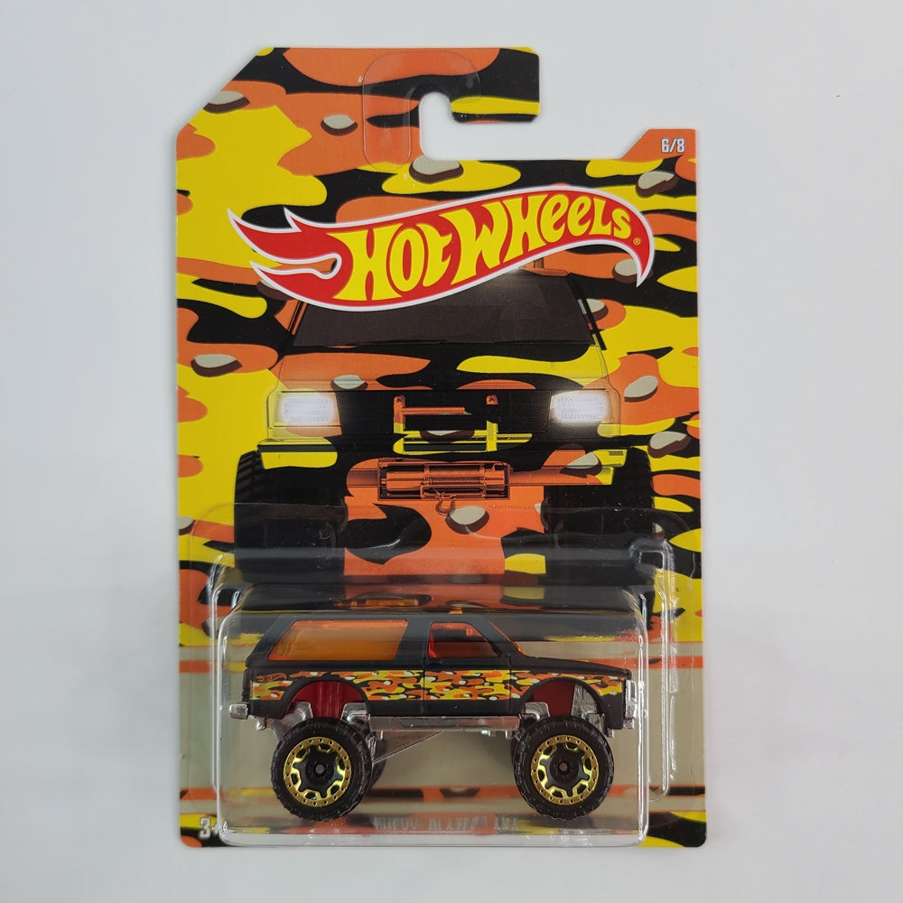 Hot Wheels - Chevy Blazer 4x4 (Black) [Camouflage Trucks Series (2017) - 6/8] [Walmart Exclusive]