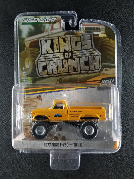 Greenlight - 1977 Ford F-250 - Truk (Orange Yellow) [Kings of Crunch (Series 5); Limited Edition]