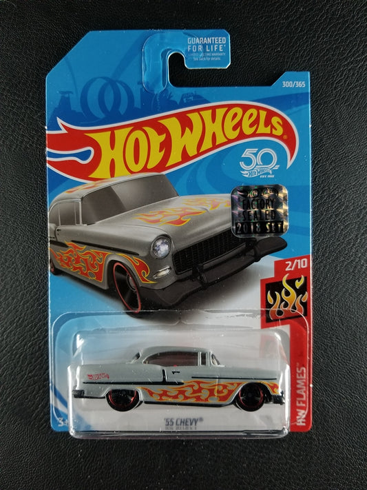 Hot Wheels - '55 Chevy (Gray) [Factory Sealed 2018 Set]