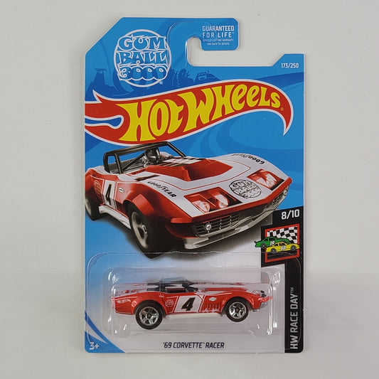 Hot Wheels - '69 Corvette Racer (Metalflake Red)