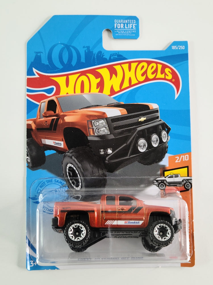 Hot Wheels - Chevy Silverado Off-Road (Metalflake Dark Orange) [HW Hot Trucks Mini Collection (2021) - 2/10]