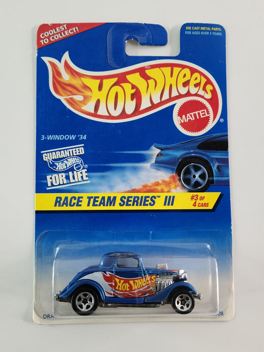 Hot Wheels - 3-Window '34 (Metalflake Blue)