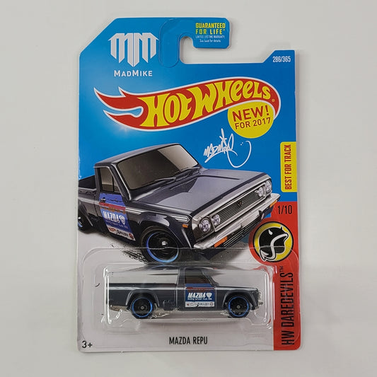 Hot Wheels - Mazda REPU (Flat Dark Grey) [HW Daredevils Mini Collection (2017) - 1/10] [New for 2017]