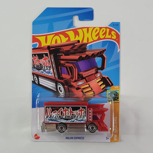 Hot Wheels - Raijin Express (Red) [Treasure Hunt] [Card Variant]