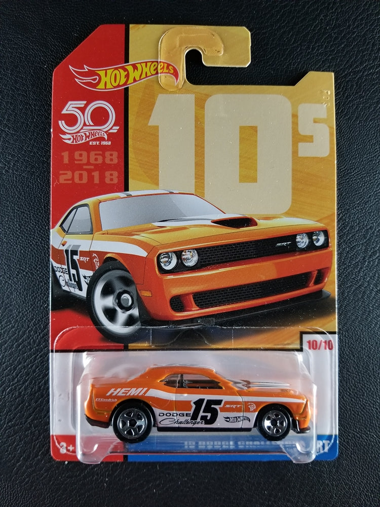 Hot Wheels - '15 Dodge Challenger SRT (Orange) [10/10 - 2018 HW 50th Anniversary Throwback (Mix 1)]