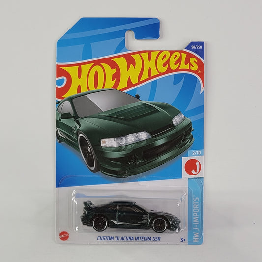 Hot Wheels - Custom '01 Acura Integra GSR (Metalflake Dark Green) [Card Variant]
