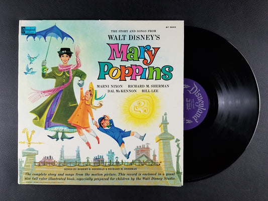 Robert B. Sherman & Richard M. Sherman - The Story and Songs From Walt Disney's Mary Poppins (1964, LP)