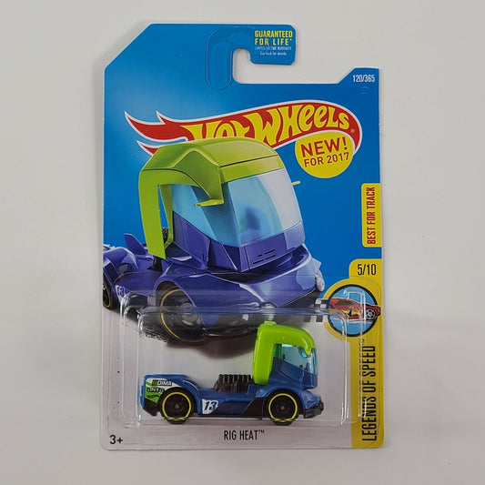 Hot Wheels - Rig Heat (Pearl Blue) [Legends of Speed Mini Collection (2017) - 5/10] [New for 2017]