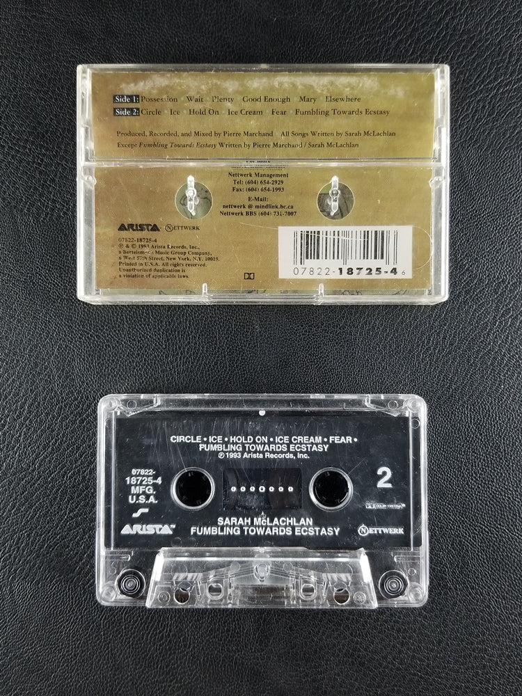 Sarah McLachlan - Fumbling Towards Ecstasy (1993, Cassette)