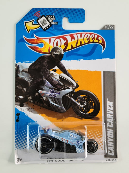 Hot Wheels - Canyon Carver (Flat Light Blue) [HW Code Cars Series (2012) - 10/22]