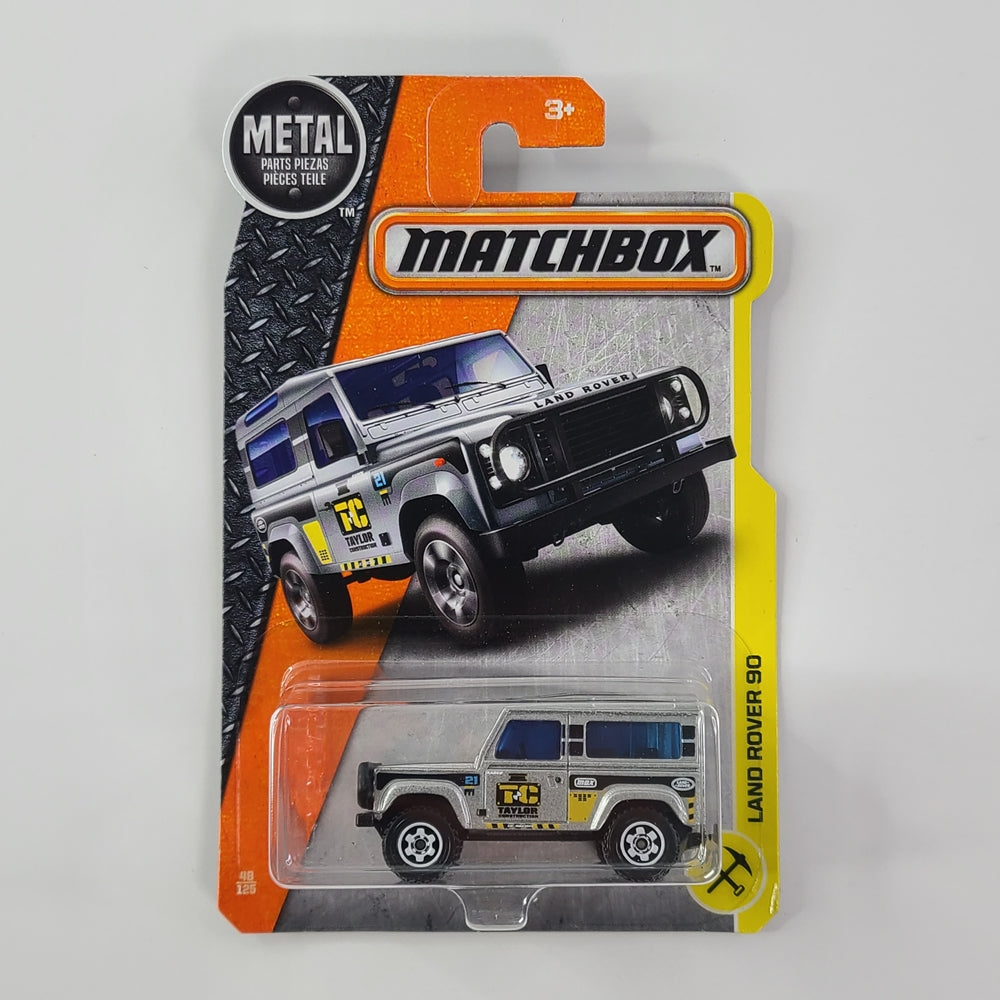 Matchbox - Land Rover 90 (Silver) [1-125 Series (2017), MBX Construction - 48/125]