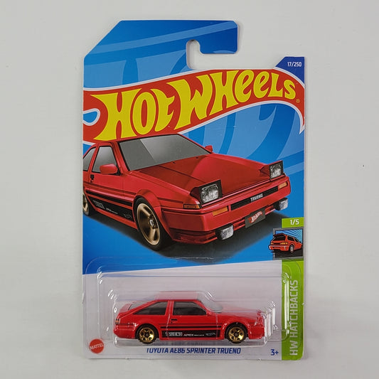 Hot Wheels - Toyota AE86 Sprinter Trueno (Red) [Card Variant]