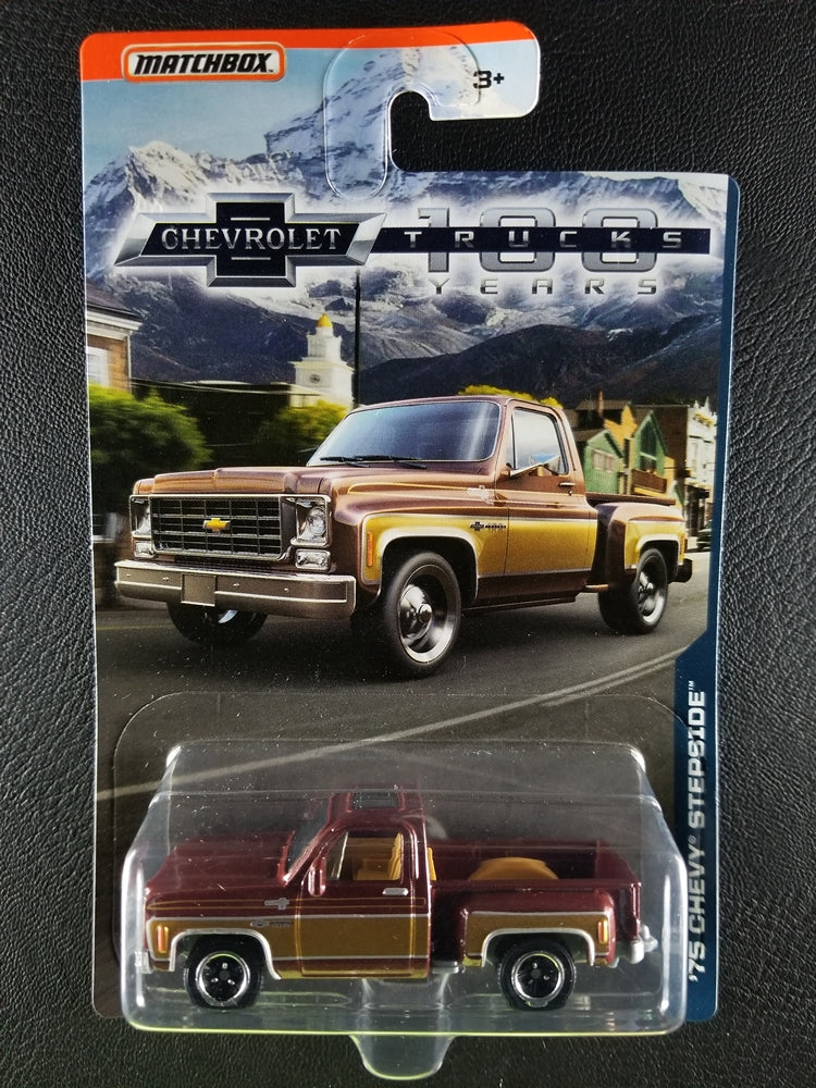 Matchbox - '75 Chevy Stepside (Brown) [Chevrolet Trucks 100 Years]