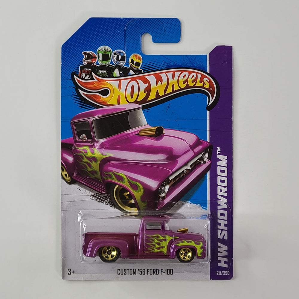 Hot Wheels - Custom '56 Ford F-100 (Pearl Plum) [HW Showroom: Heat Fleet (2013) - 211/250]