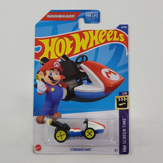 Hot Wheels - Standard Kart (Red and White) [HW Screen Time Mini Collection (2022) - 1/10]