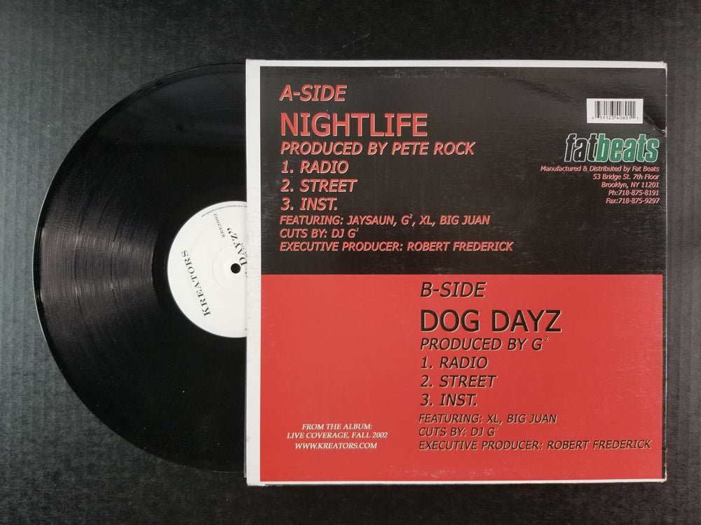 Kreators - Night Life / Dog Dayz (2002, 12'' Single)