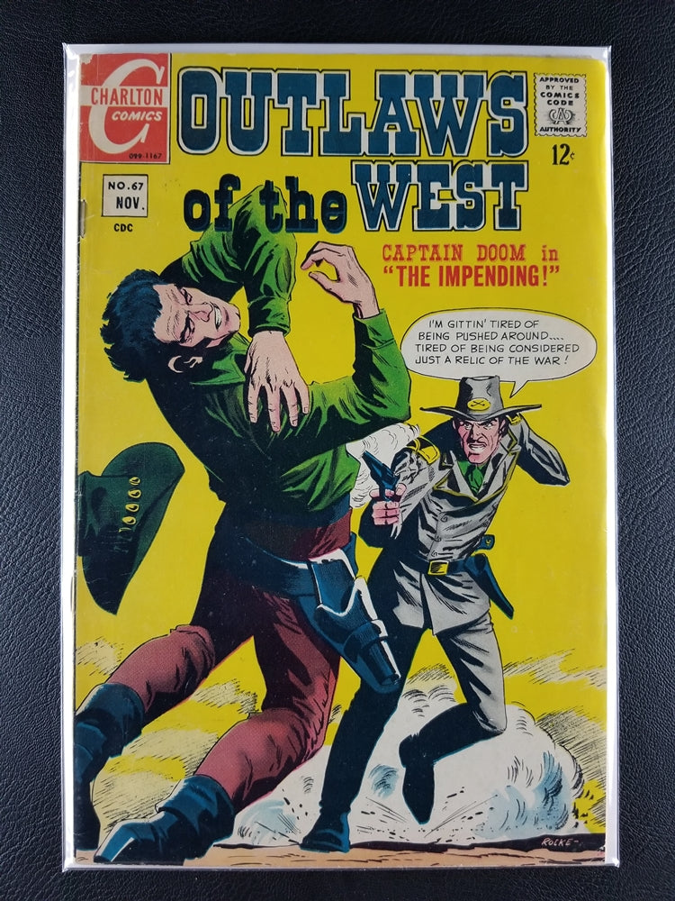 Outlaws of the West [1957] #67 (Charlton Comics Group, November 1967)