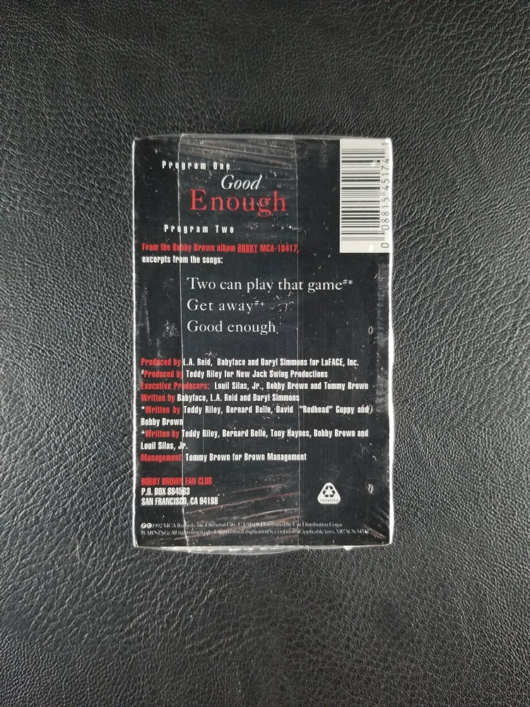 Bobby Brown - Good Enough (1992, Cassette Single) [SEALED]