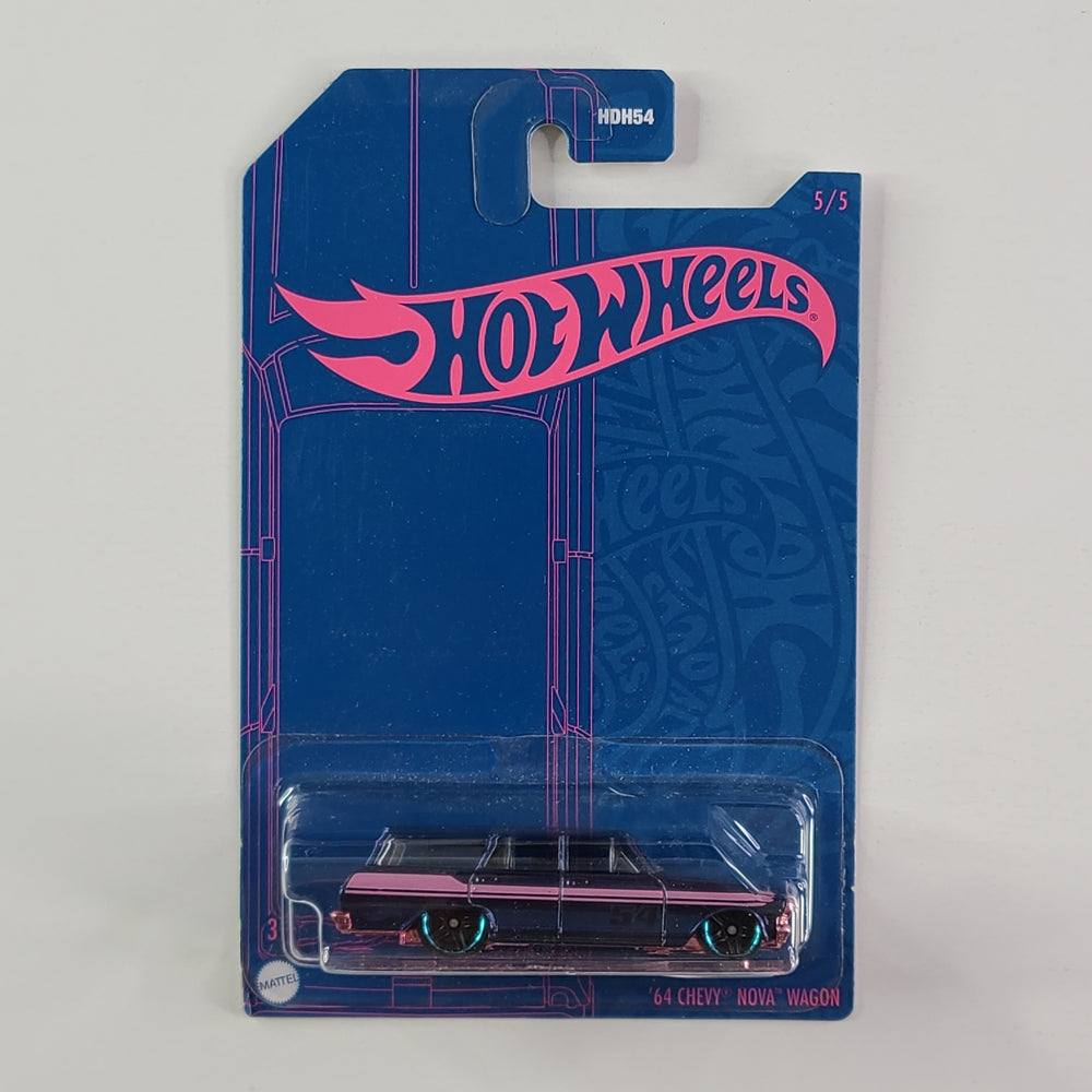 Hot Wheels - '64 Chevy Nova Wagon (Metalflake Dark Blue)