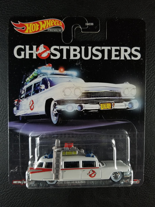 Hot Wheels Premium - Ghostbusters Ecto-1 (White)