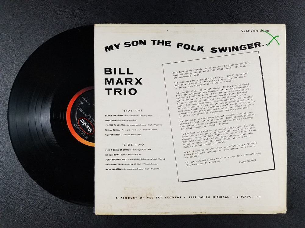 Bill Marx Trio - My Son the Folk Swinger (1963, LP)