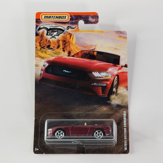 Matchbox - '18 Ford Mustang Convertible (Metalflake Red)