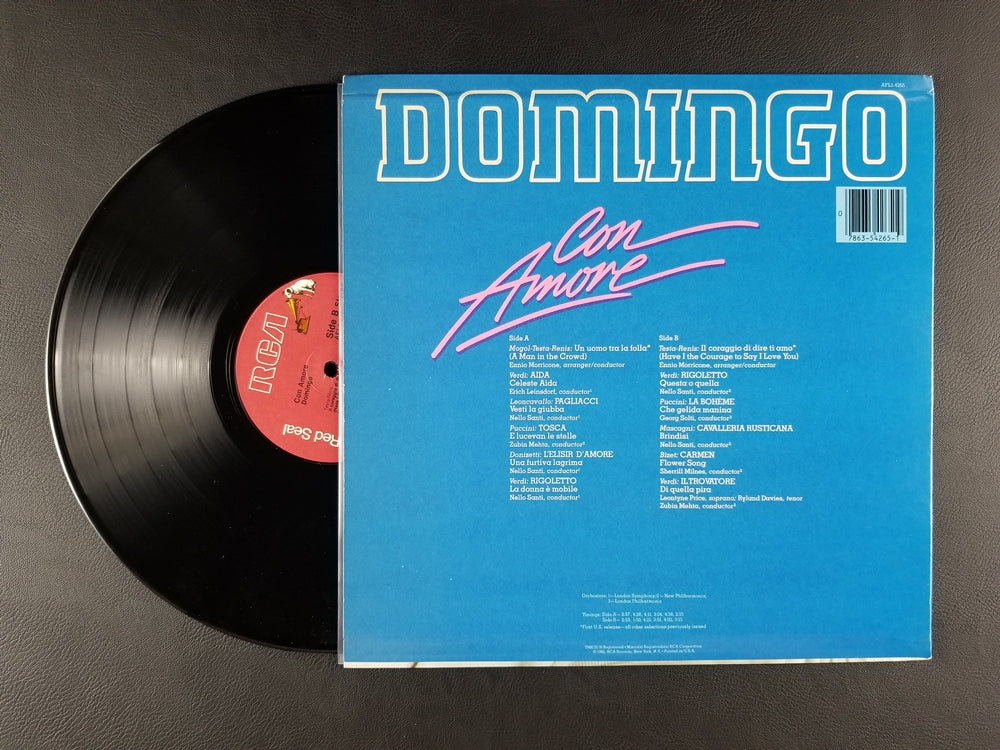 Placido Domingo - Domingo: Con Amore (1982, LP)