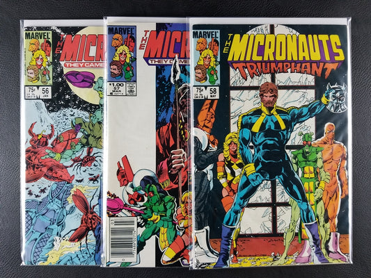 The Micronauts [1st Series] #56-58 Set (Marvel, 1984)