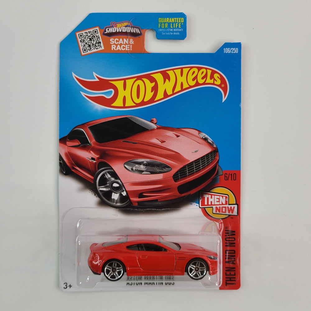 Hot Wheels - Aston Martin DBS (Red) [Then and Now Mini Collection (2016) - 6/10]