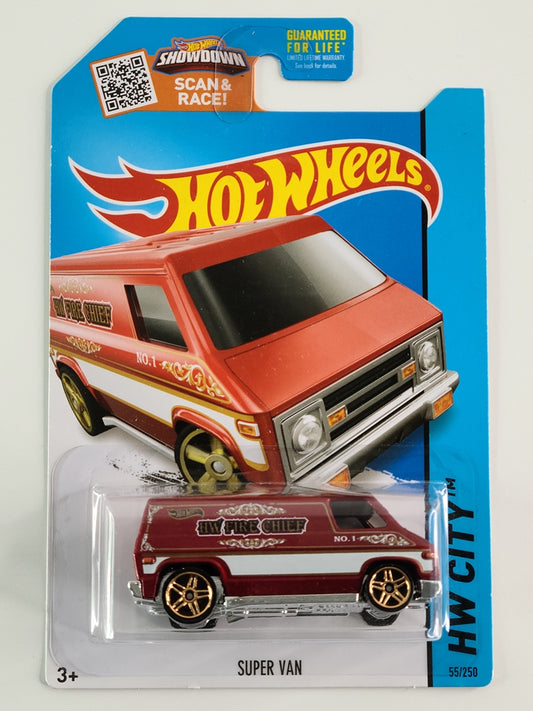 Hot Wheels - Super Van (Metalflake Candy Apple Red)