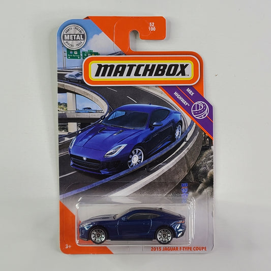 Matchbox - 2015 Jaguar F-Type Coupe (Metalflake Dark Blue)