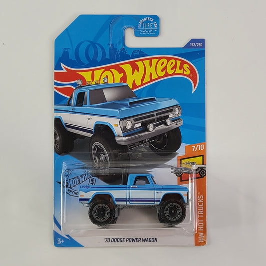 Hot Wheels - '70 Dodge Power Wagon (Light Blue)