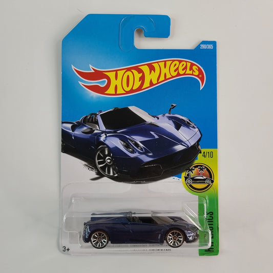 Hot Wheels - '17 Pagani Huayra Roadster (Metalflake Dark Blue) [Card Variant]