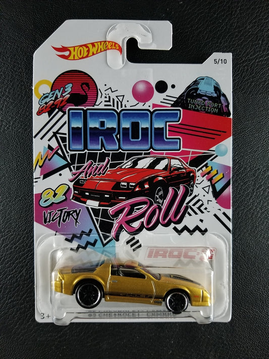 Hot Wheels - '85 Chevrolet Camaro (Gold) [5/10 - 2018 HW 50th Camaro] [Walmart Exclusive]