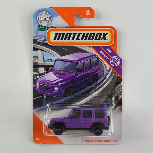 Matchbox - 2015 Mercedes-Ben G 550 (Matte Metalflake Purple)