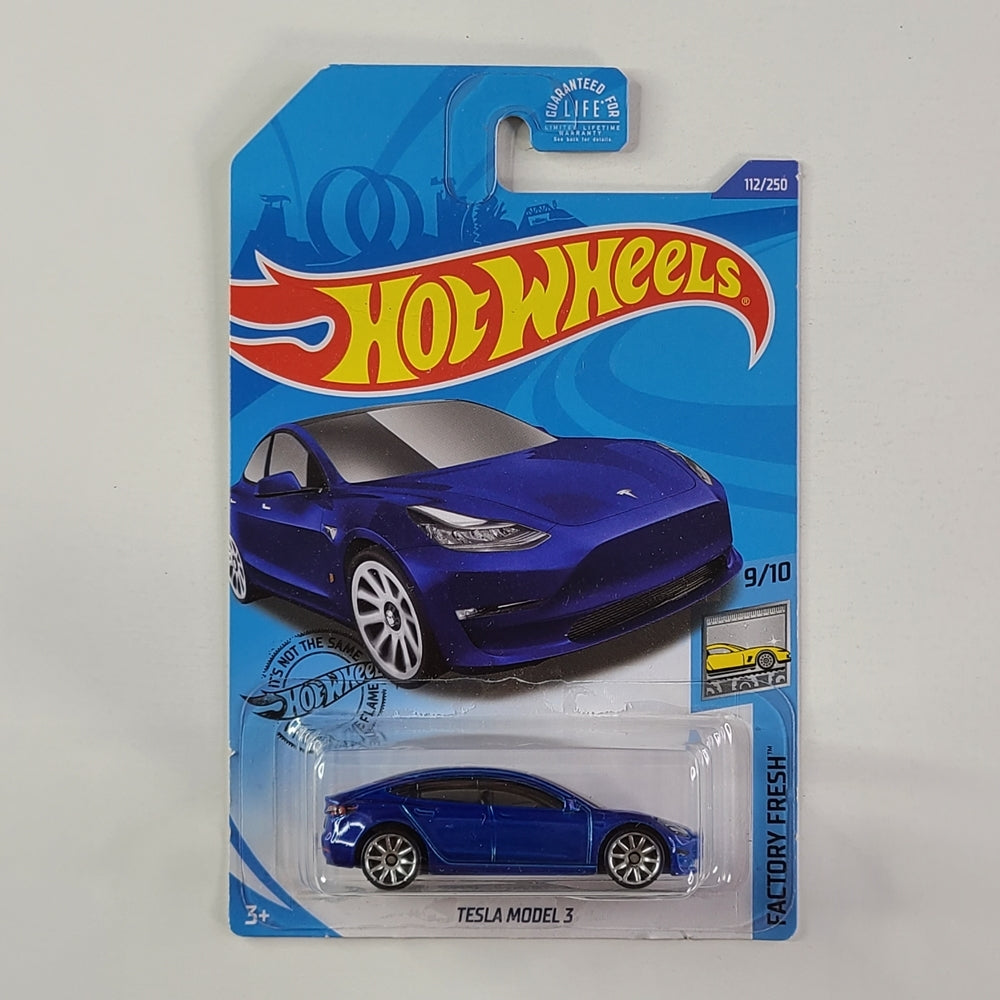 Hot Wheels - Tesla Model 3 (Deep Blue Metallic)