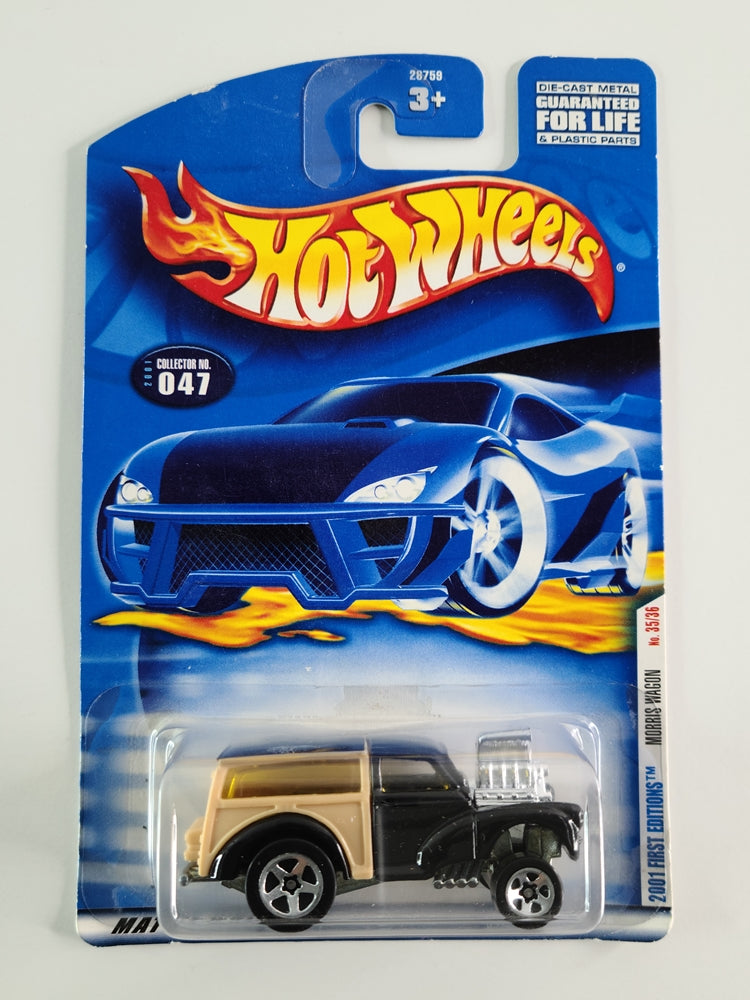 Hot Wheels - Morris Wagon (Black) [2001 First Editions - 35/36]