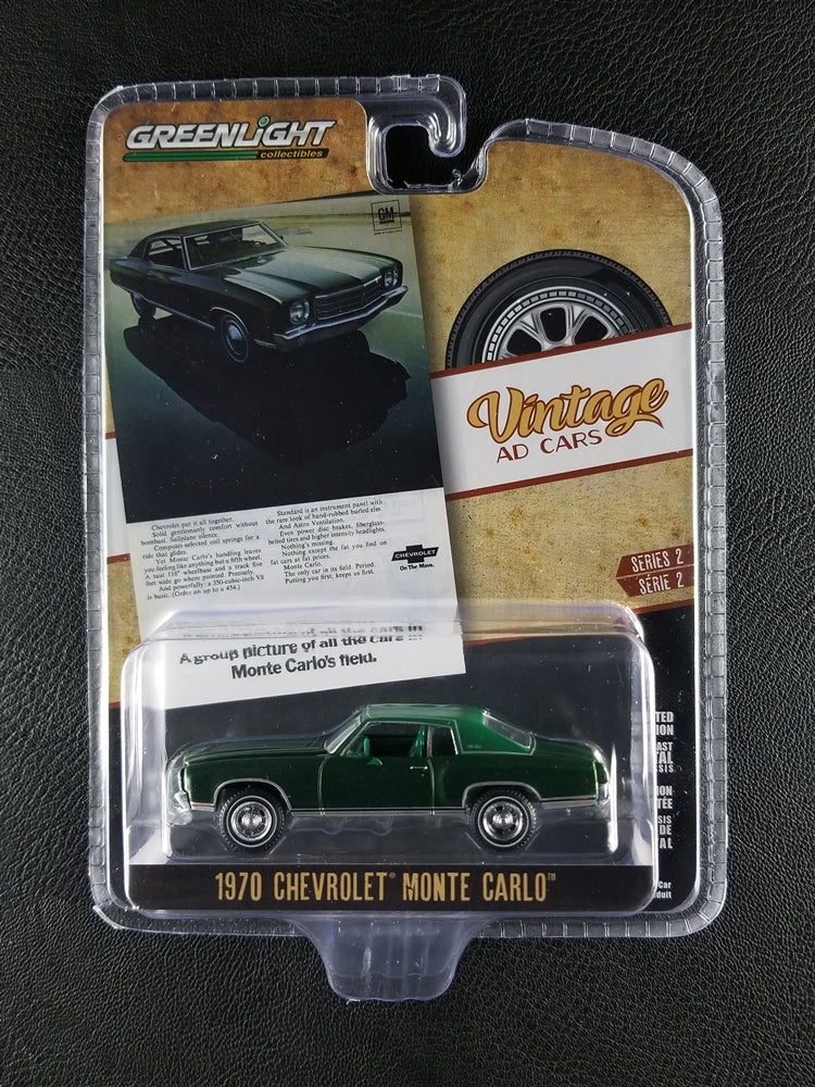 Greenlight - 1970 Chevrolet Monte Carlo (Dark Green) [Vintage AD Cars (Series 2); Limited Edition]