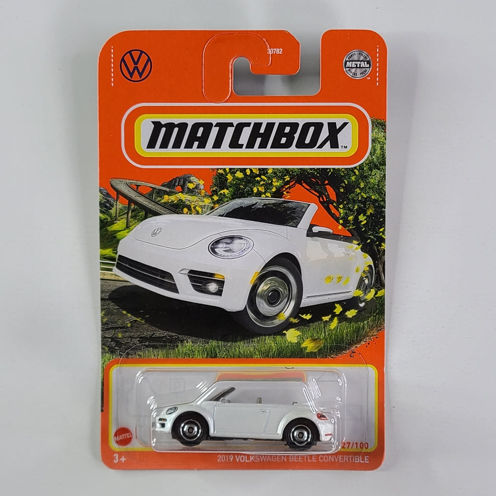 Matchbox - 2019 Volkswagen Beetle Convertible (Pearl White)