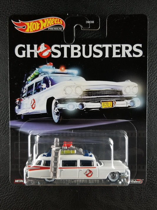 Hot Wheels Premium - Ghostbusters Ecto-1 (White)