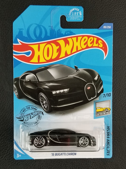 Hot Wheels - '16 Bugatti Chiron (Metalflake Black)