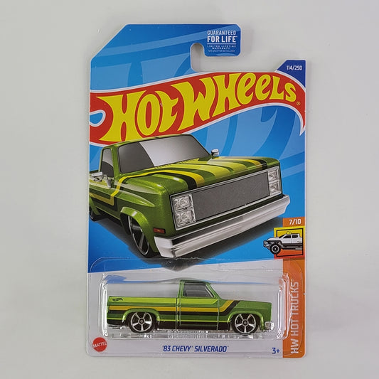 Hot Wheels - '83 Chevy Silverado (Metalflake Green)