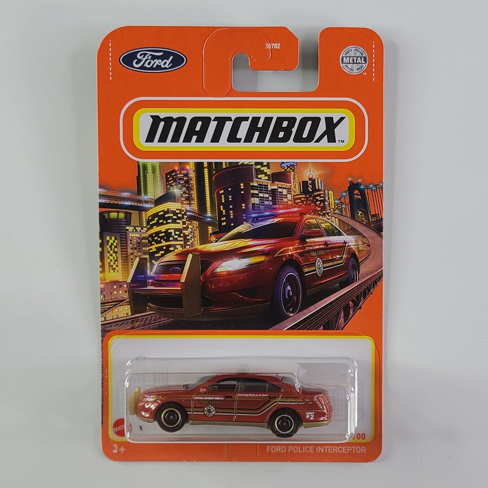 Matchbox - Ford Police Interceptor (Metalflake Red)