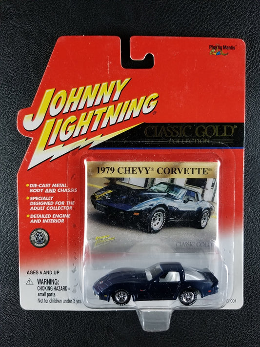 Johnny Lightning - 1979 Chevy Corvette (Black) [Classic Gold Collection]