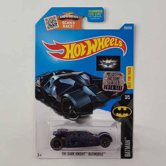 Hot Wheels - The Dark Knight Batmobile (Black) [Factory Sealed 2016 Set]