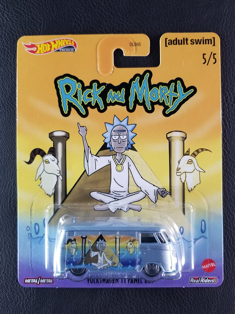 Hot Wheels Premium - Volkswagen T1 Panel Bus (Metallic Light Blue) [5/5 - 2020 Pop Culture: Rick and Morty]