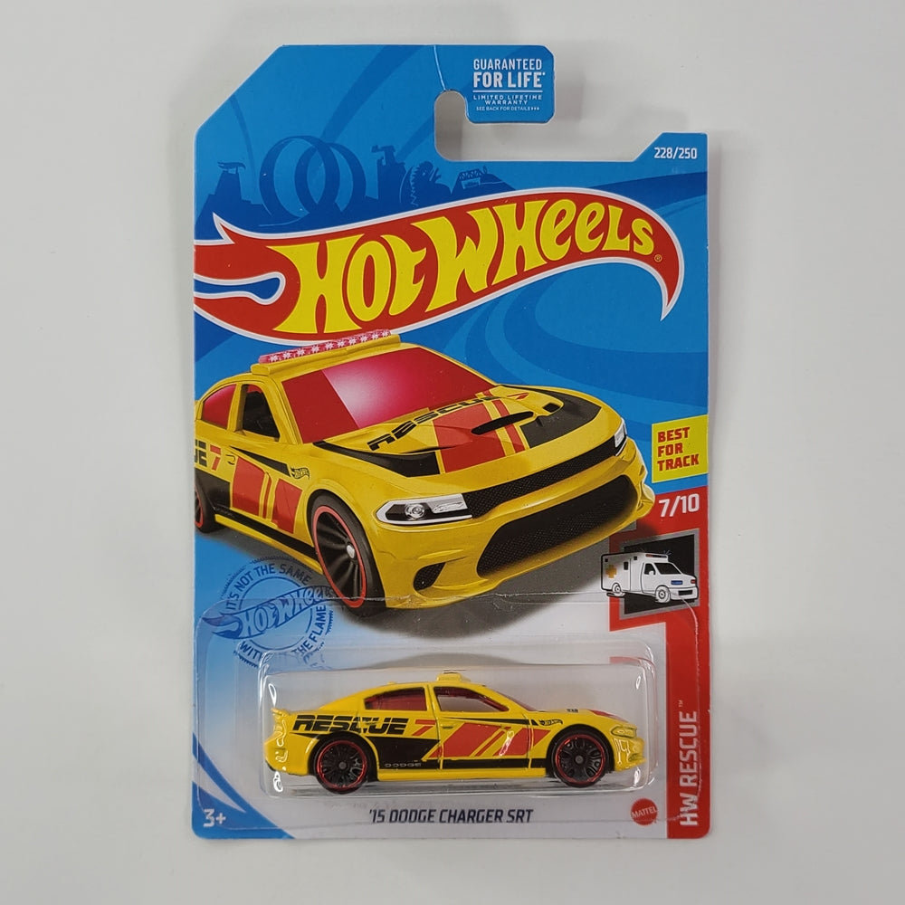 Hot Wheels - '15 Dodge Charger SRT (Yellow) [HW Rescue Mini Collection (2021) - 7/10]