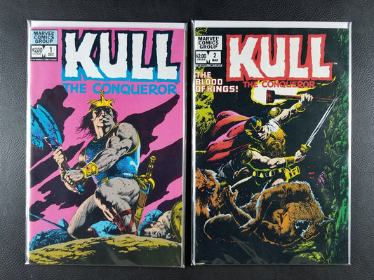 Kull the Conqueror [2nd Series] #1 & 2 Set (Marvel, 1982-83)