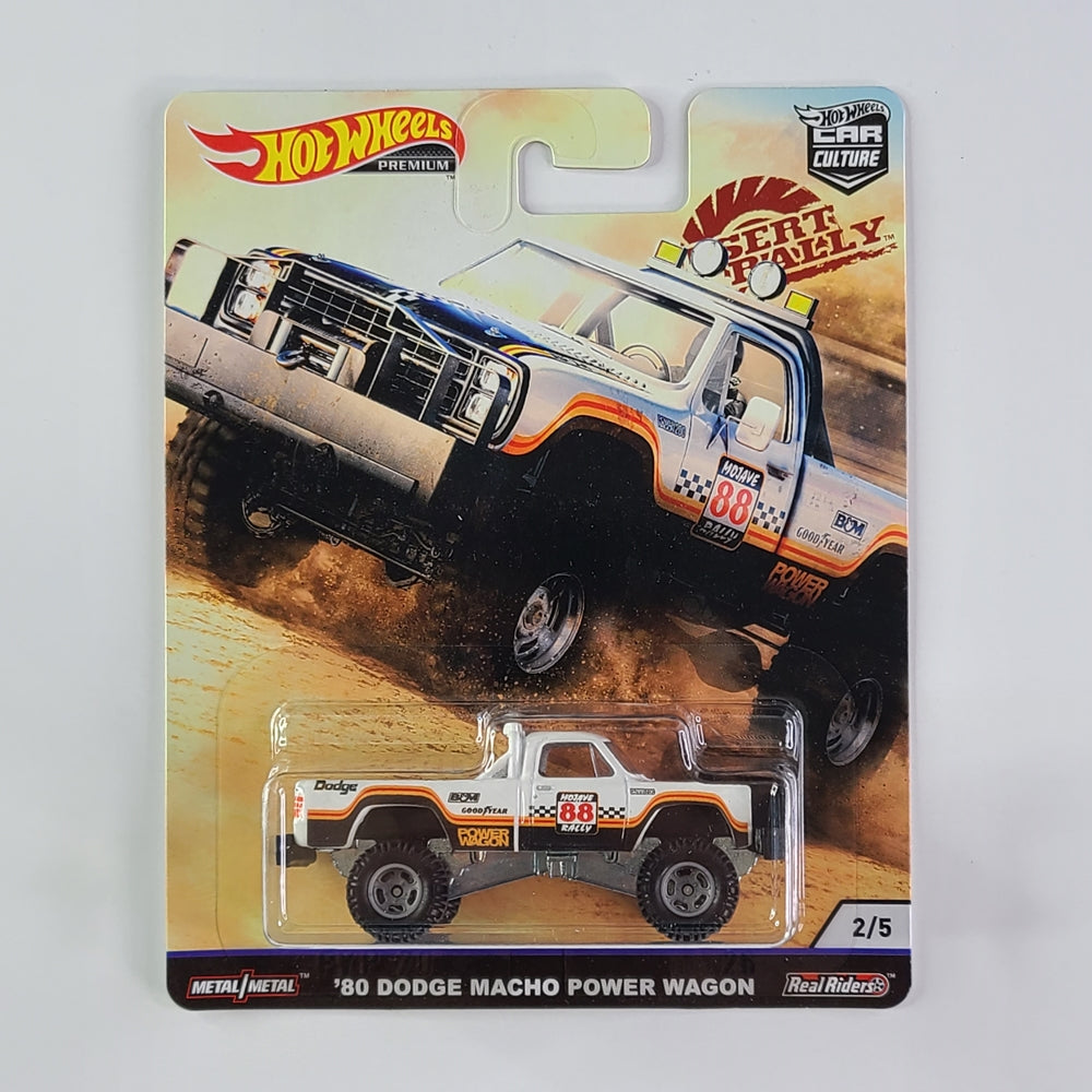 Hot Wheels Premium - '80 Dodge Macho Power Wagon (White)